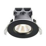 Monipakkaus 3x Nordlux Downlight Fremont Metalli- Musta 4.5W 345lm 36D - 827 Erittäin Lämmin Valkoinen | 85mm - IP65 - Himmennettävä